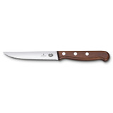 Couteau à pizza/steak 2x, Victorinox, Bois, 12cm, dentelé, boîte