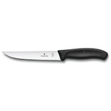Vleesmes, Victorinox, Swiss Classic, 15cm, zwart, RVS, bl