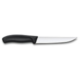 Vleesmes, Victorinox, Swiss Classic, 15cm, zwart, RVS, bl