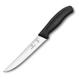 Vleesmes, Victorinox, Swiss Classic, 15cm, zwart, RVS, bl