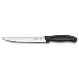 Vleesmes, Victorinox, Swiss Classic, 18cm, zwart, RVS, bl