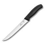 Couteau à viande, Victorinox, Swiss Classic, 18cm, noir, acier inoxydable, bl