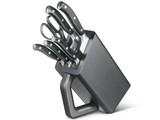Bloc de couteaux, Victorinox, Grand Maître, 6 pièces, noir, boîte