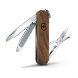 Couteau de poche, Victorinox, Classic SD Wood, 5 fnct, noyer, boîte
