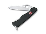 Zakmes, Victorinox, Sentinel, lock, 1hand, zwart+clip