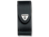 Riemetui v.zakmes, Victorinox, zwart leer, 2-4 lagen, lus