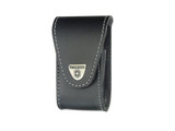 Riemetui v.zakmes, Victorinox, zwart leer, 5-8 lagen, lus