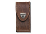Pochette de ceinture v.couteau de poche, Victorinox, cuir marron, 5-8 épaisseurs, boucle
