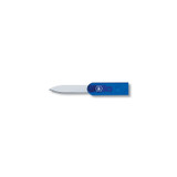 Mesje/briefopener voor SwissCard, Victorinox, rvs/blauw