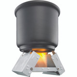 Réchaud de poche S, Esbit, acier inoxydable, avec combustible solide 16x5GR, boîte