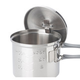 Pot de cuisson,Esbit,acier inoxydable,625ml,inklpb.handgr,sac de rangement