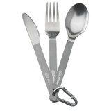 Campingbestek,3-dlg,Esbit,titanium,karabijnhk,nyl.zakje