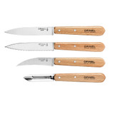 Keukenset 4-delig, Opinel, Les Essentiels, RVS/hout