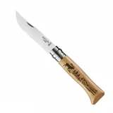 Zakmes N°08, Opinel, Engraved Alpine Sports, RVS/Beukenhout