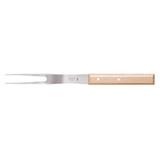 Fourchette à viande N°124, Opinel Parallèle, 16cm, acier inoxydable/bois de hêtre, bl