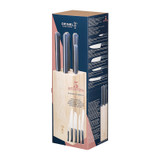 Messenblok, Opinel, Intempora, Block 5, beukenhout, 5 messen