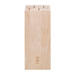 Bloc couteaux, Opinel, 5 fentes, 101x230x116mm, bois de hêtre