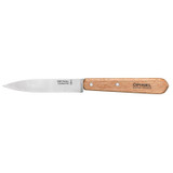 Couteau d'office N°102, Opinel Carbon, 2 pièces, bois de hêtre, boîte