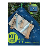 Set de cuisson extérieur, 5 pièces, Opinel, Nomad, étui de voyage