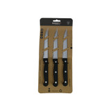 Couteau à steak 3x, Homey's, Acier inoxydable/ABS, micro-cartouche, blister