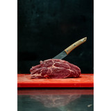 Blokmes, Homey's, Charcuterie, RVS/hout, sticker