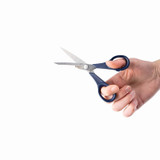 Naaischaar, Homey's Adile, rvs/blauw nylon, 15cm, kaart