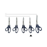Ciseaux de coupe, Homey's Adile, acier inoxydable/nylon bleu, carte