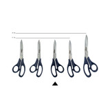 Coupeuseschaar, Homey's Adile, rvs/blauw nyl.krtl, kaart