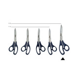 Ciseaux à découper, Homey's Adile, acier inoxydable/nylon bleu, carte