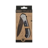 Couteau de poche, serrure, Homey's, Apache, acier inoxydable noir+G10, clip