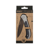 Couteau de poche, serrure, Homey's, Apache, acier inoxydable noir+G10, clip