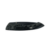 Couteau de poche, Homey's, Apache, cran de sureté, acier inoxydable/Titanium, noir, boîte