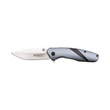Couteau de poche, Homey's, ProfJob K1, lock, gris, acier inox/Alu, boîte