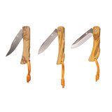 Zakmes, Homey's, EDC, Olly, RVS/olijfhout, doos Zakmes, Homey's, EDC, Olly, RVS/olijfhout, doos