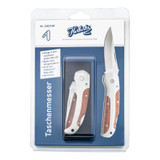 Zakmes, Herbertz, bruin, RVS/Pakka, blister