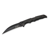 Couteau de poche, Herbertz, CJH, noir, acier inoxydable/Aluminium, boîte