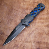 Couteau de poche, Herbertz, CJH, noir, acier inoxydable/ABS, boîte