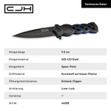 Zakmes, Herbertz, CJH, zwart,  RVS/ABS, doos