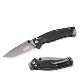 Couteau de poche, Herbertz, Selektion, gris, acier inoxydable/G10, boîte