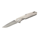 Couteau de poche à 1 mainHerbertz, argent, acier inoxydable/Titane, boîte