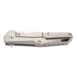 1-Hand zakmes, Herbertz, zilver, RVS/Titanium, doos