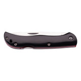 Zakmes, Herbertz, zwart, 8 cm, RVS/Pakkahout, doos