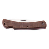 Zakmes, Herbertz, Bruin linnen, 10cm, RVS/Micarta, doos