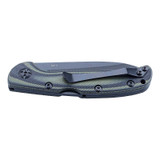 Couteau de poche, Herbertz, noir/vert, acier inoxydable/G10, boîte