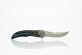 Couteau de poche,HEA,acier inoxydable/CF gris