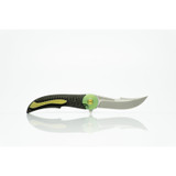 Couteau de poche,HEA,acier inoxydable/CF vert