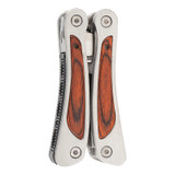 Multitool, Herbertz, 8f, RVS/Pakka, nylon etui, doos