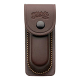 Riemetui, Herbertz, bruin leer, 11cm, knop, doos