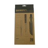 Bootmes, Homey's, Marler, K2, RVS/hout, priem & etui