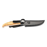 jachtmes, PUMA TEC, RVS/Olijfhout, 8cm, schede, doos